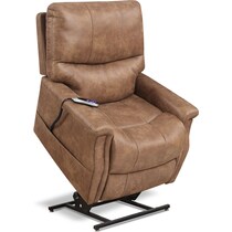teton light brown power lift recliner   
