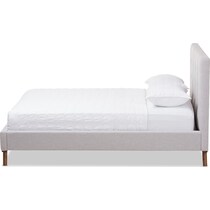 teyah gray queen bed   