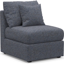 the pitt blue armless chair   