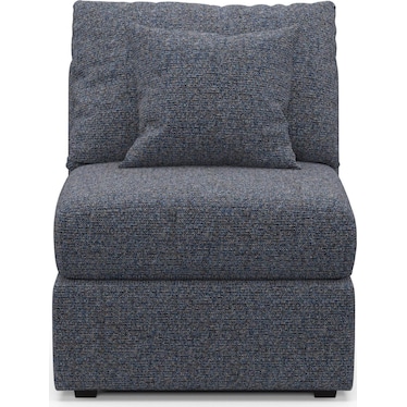The Pitt Foam Comfort Armless Chair - Haley Navy