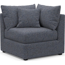 the pitt blue corner chair   