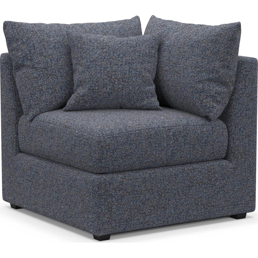 the pitt blue corner chair   