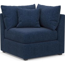 the pitt blue corner chair   