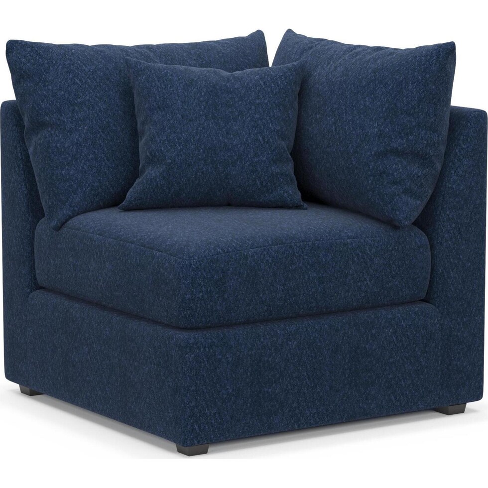 the pitt blue corner chair   