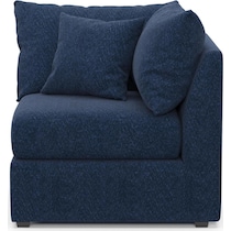 the pitt blue corner chair   