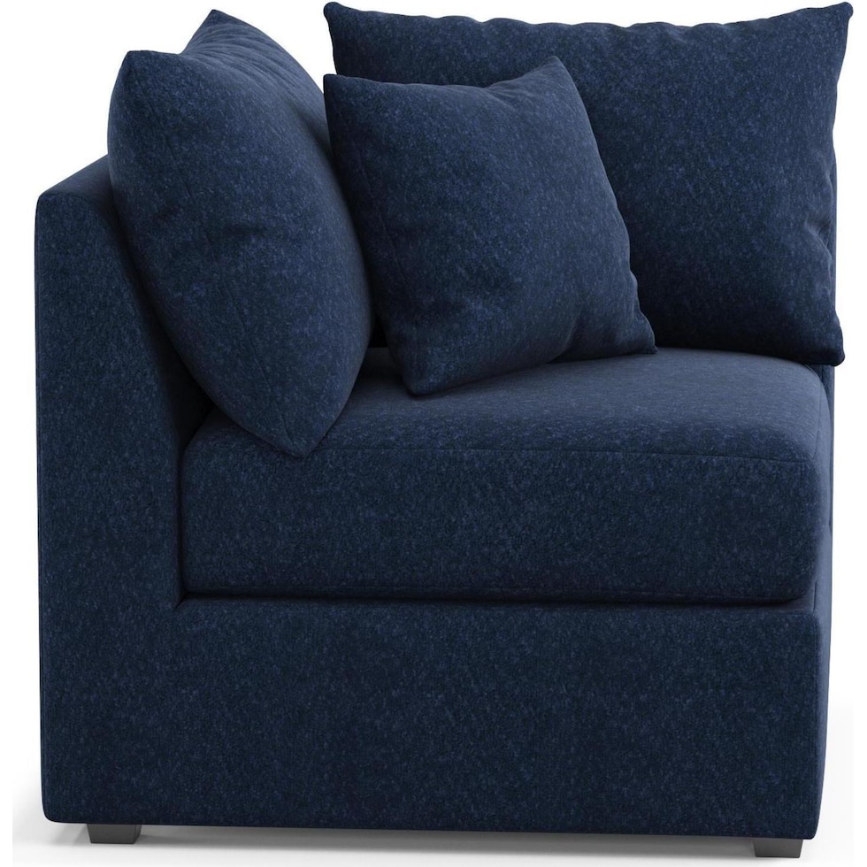 the pitt blue corner chair   