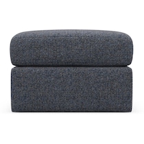 the pitt blue ottoman   