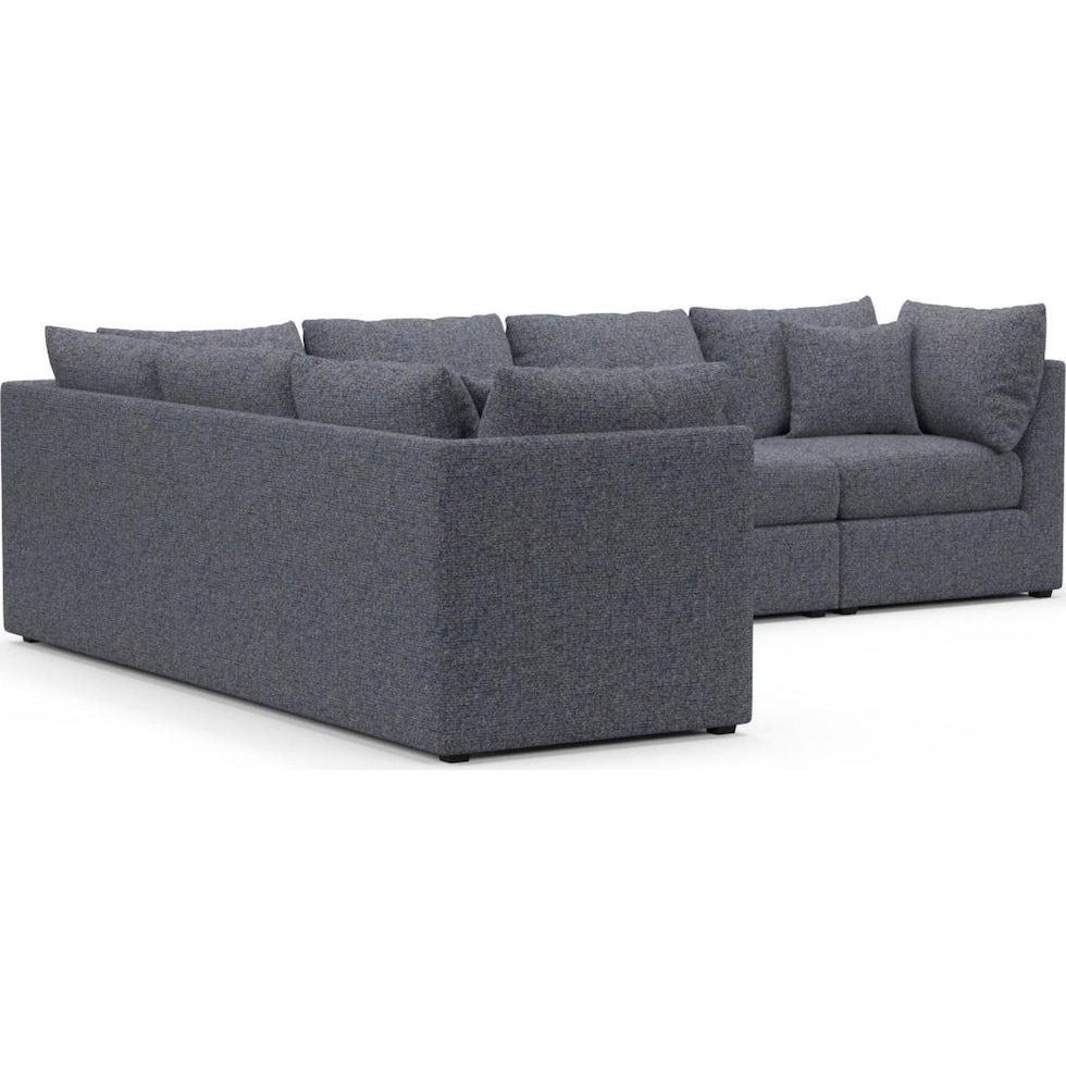 the pitt blue sectional   