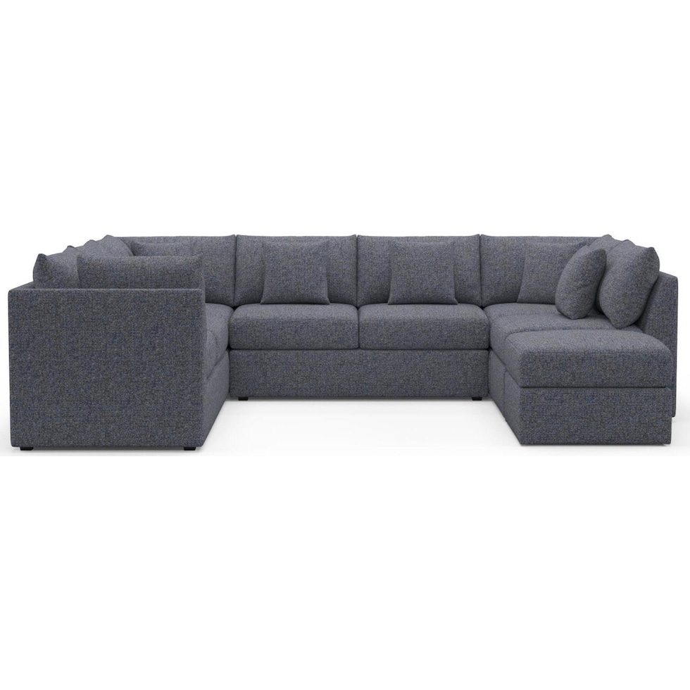 the pitt blue sectional   