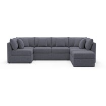the pitt blue sectional   