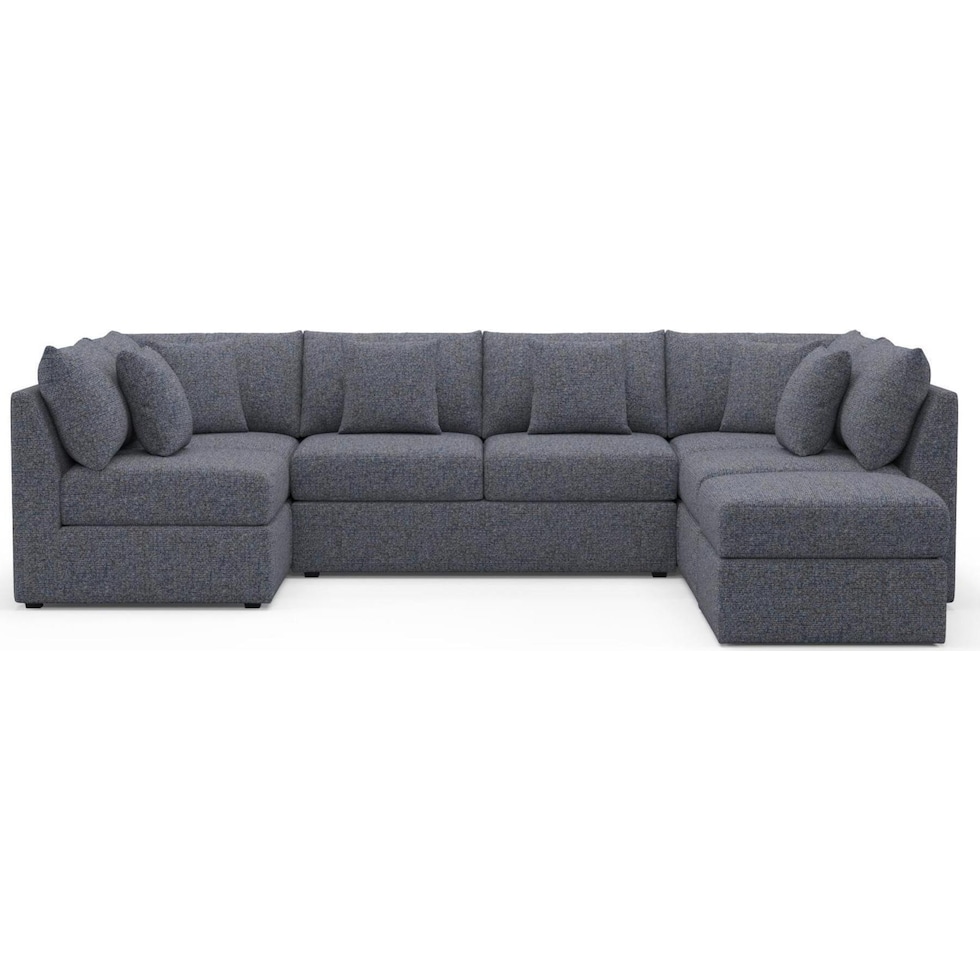 the pitt blue sectional   
