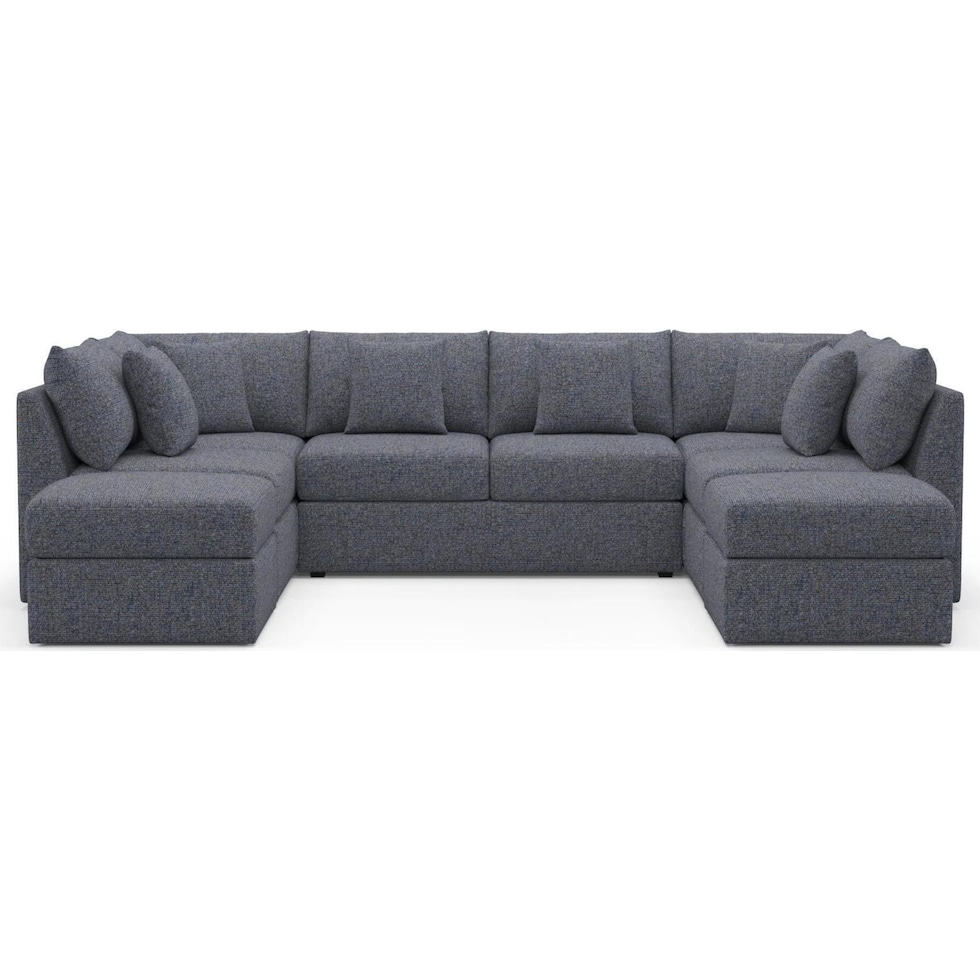 the pitt blue sectional   