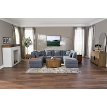 the pitt blue sectional   