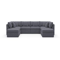 the pitt blue sectional   