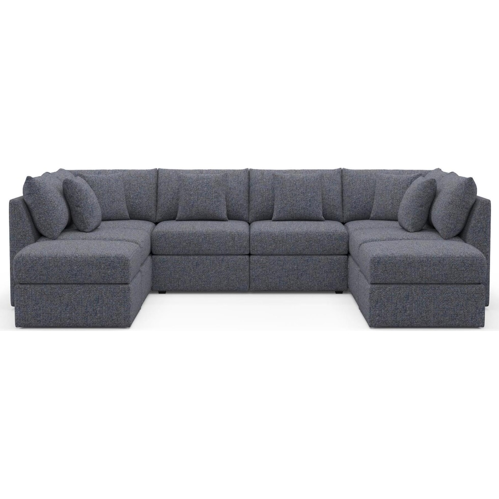 the pitt blue sectional   