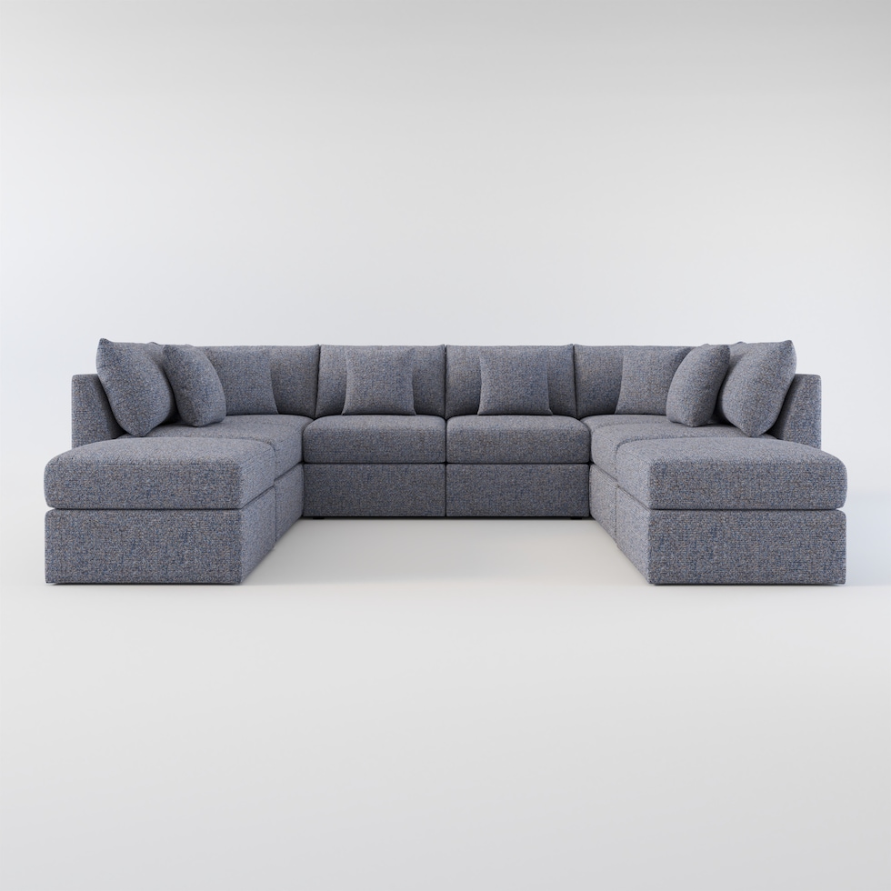 the pitt blue sectional   