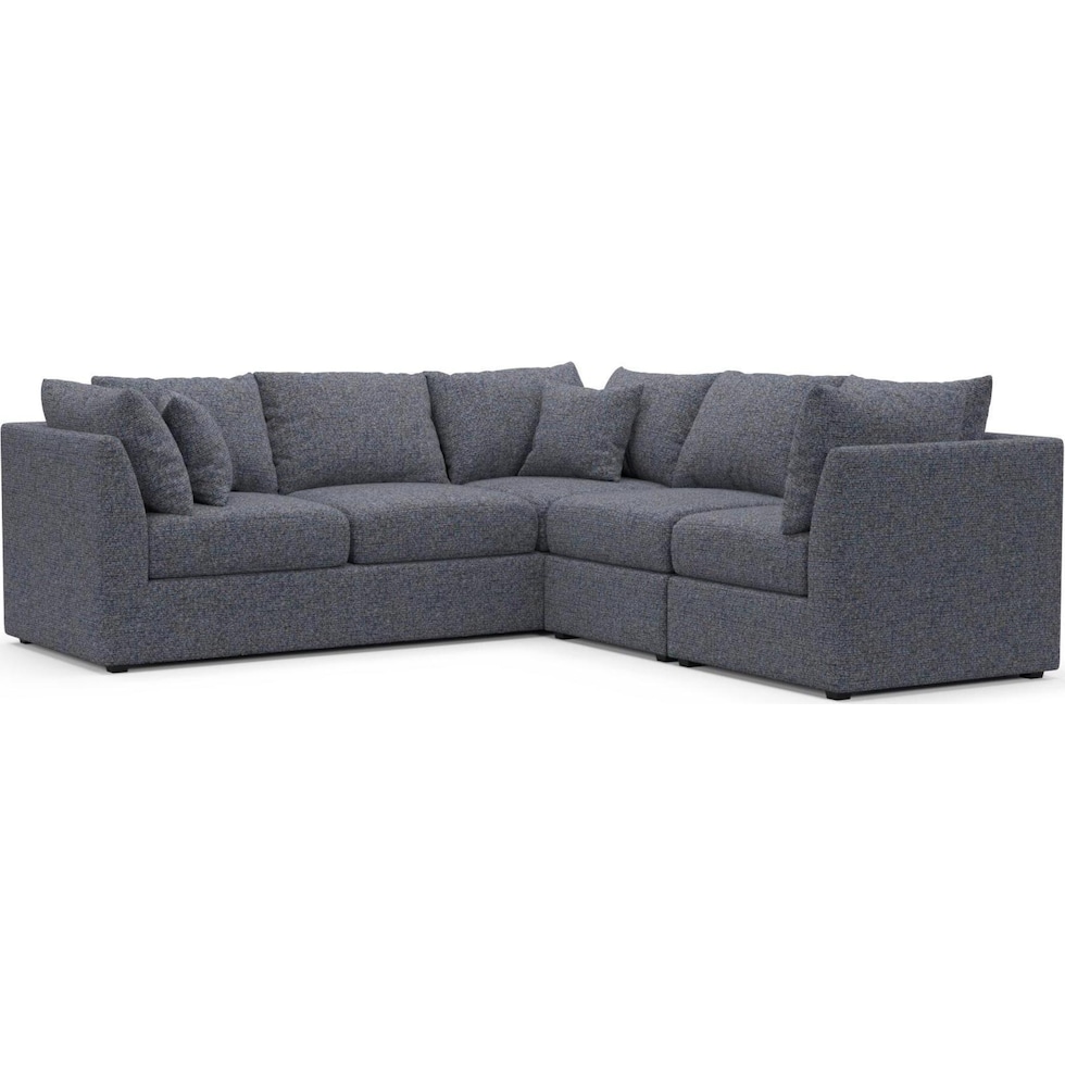 the pitt blue sectional   