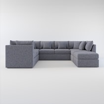 the pitt blue sectional   