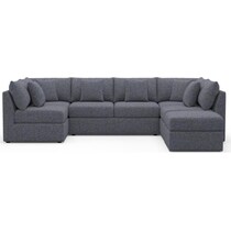 the pitt blue sectional   