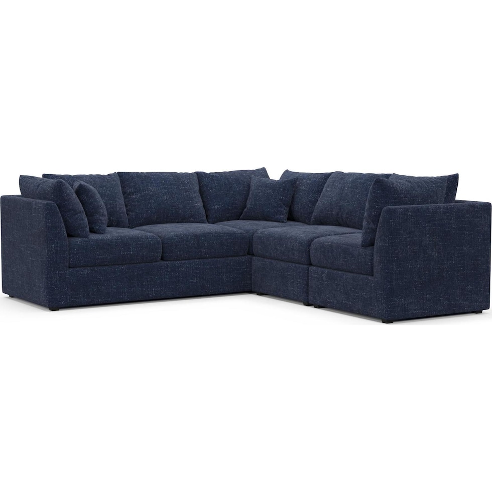 the pitt blue sectional   