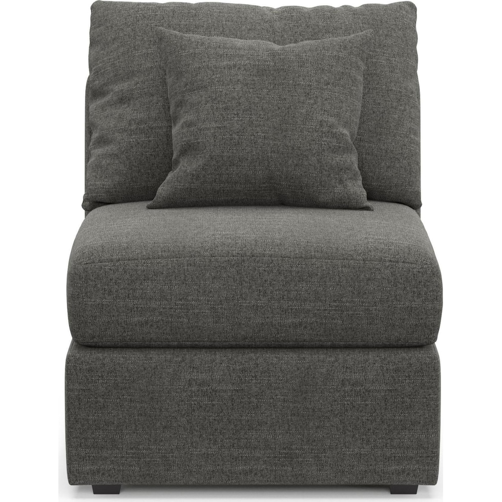 the pitt gray armless chair   