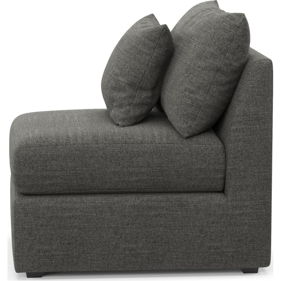 the pitt gray armless chair   