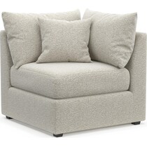 the pitt gray corner chair   