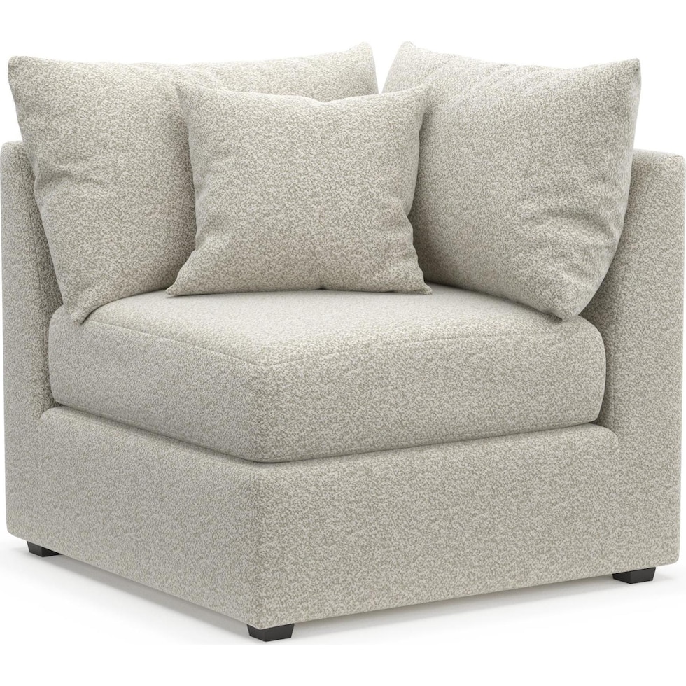 the pitt gray corner chair   