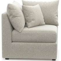 the pitt gray corner chair   