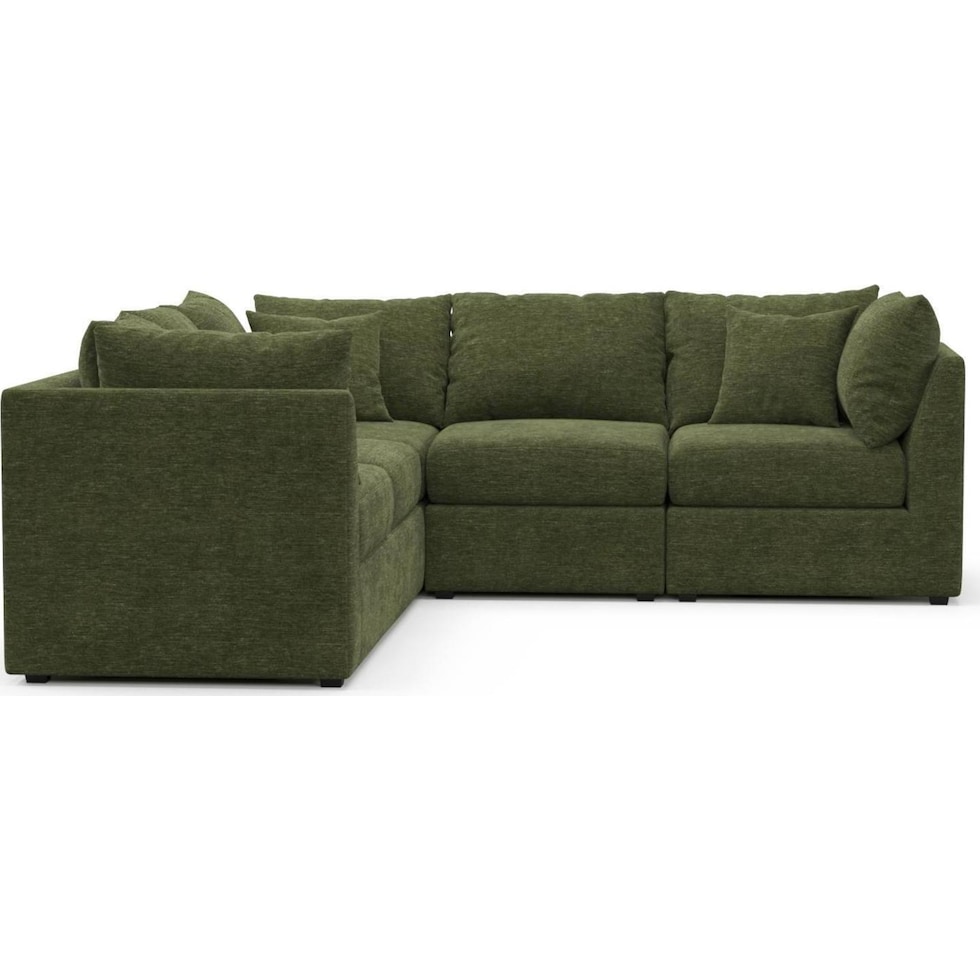 the pitt green sectional   