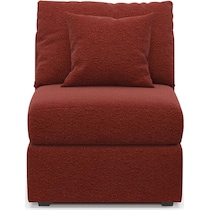 the pitt red armless chair   