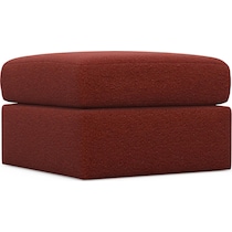 the pitt red ottoman   