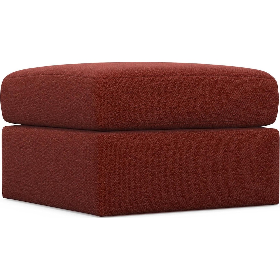 the pitt red ottoman   