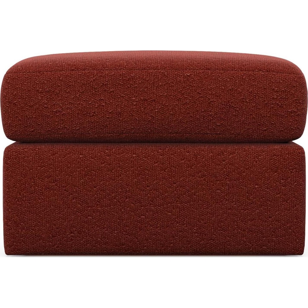 the pitt red ottoman   