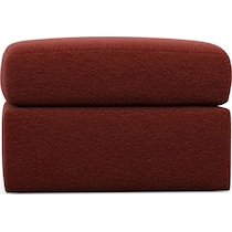 the pitt red ottoman   