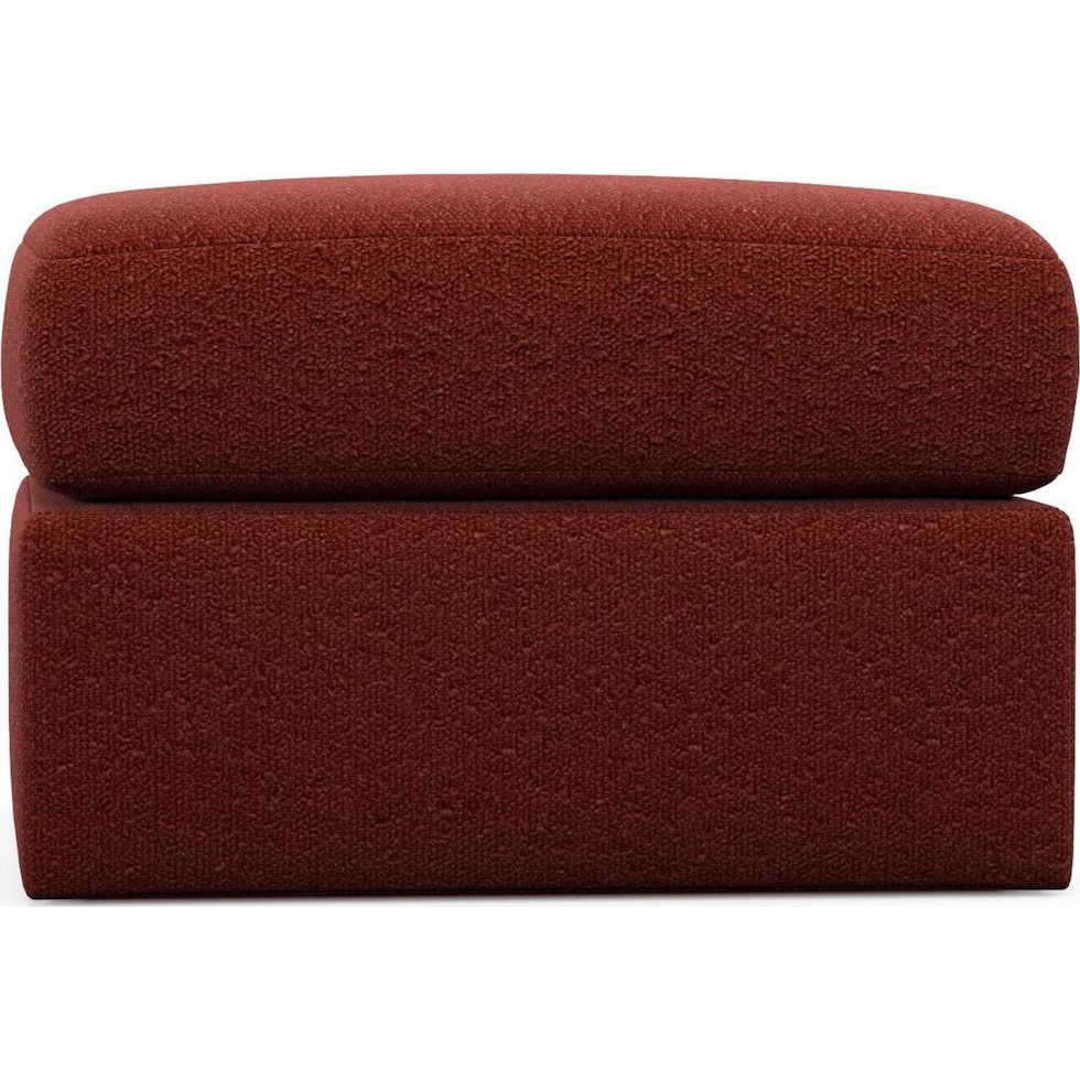the pitt red ottoman   