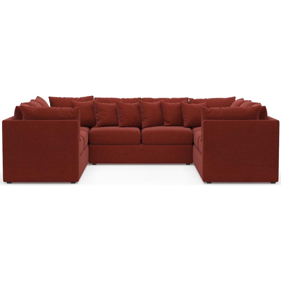 the pitt red sectional   