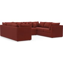 the pitt red sectional   