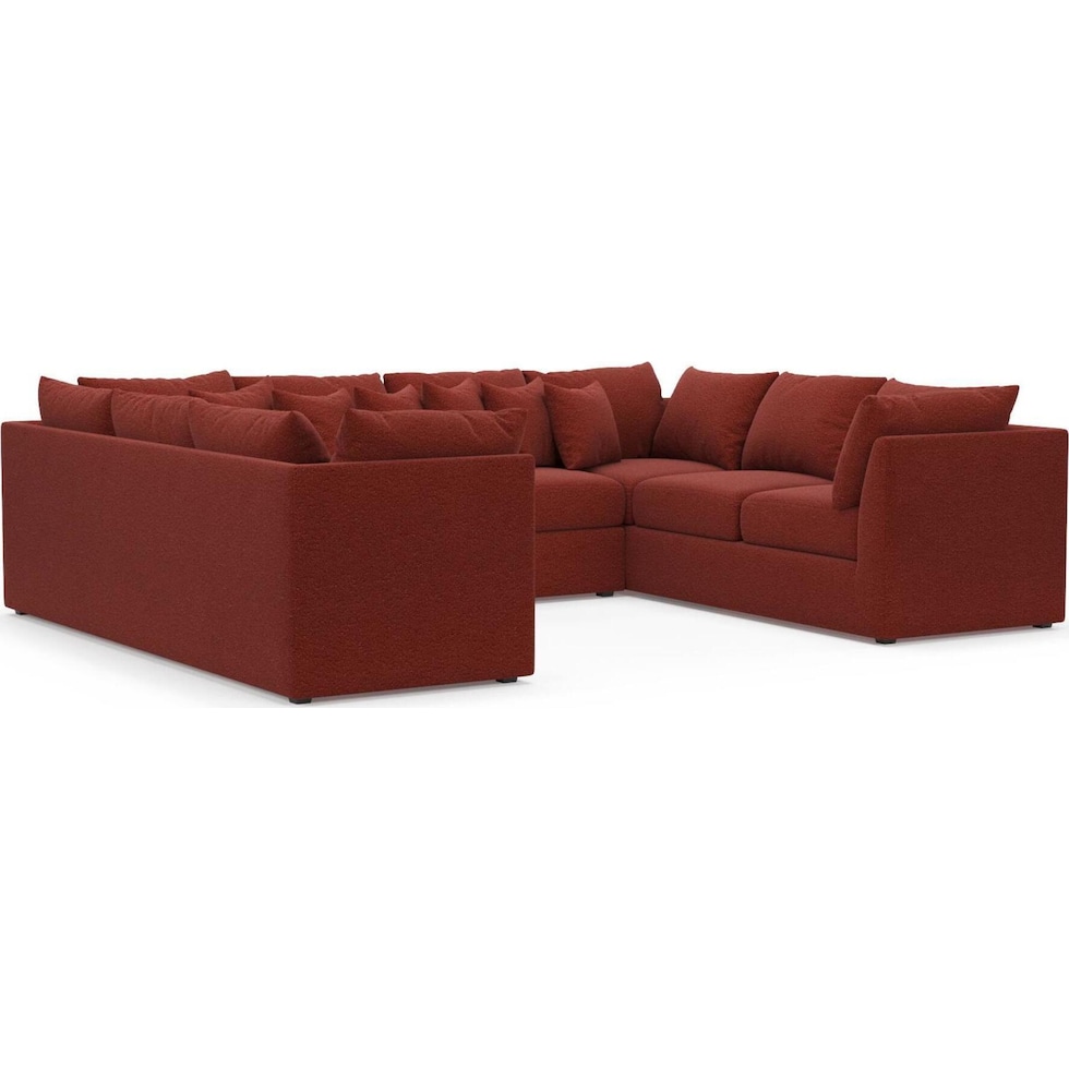 the pitt red sectional   