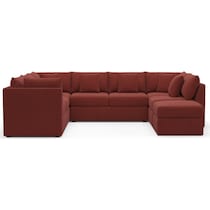 the pitt red sectional   