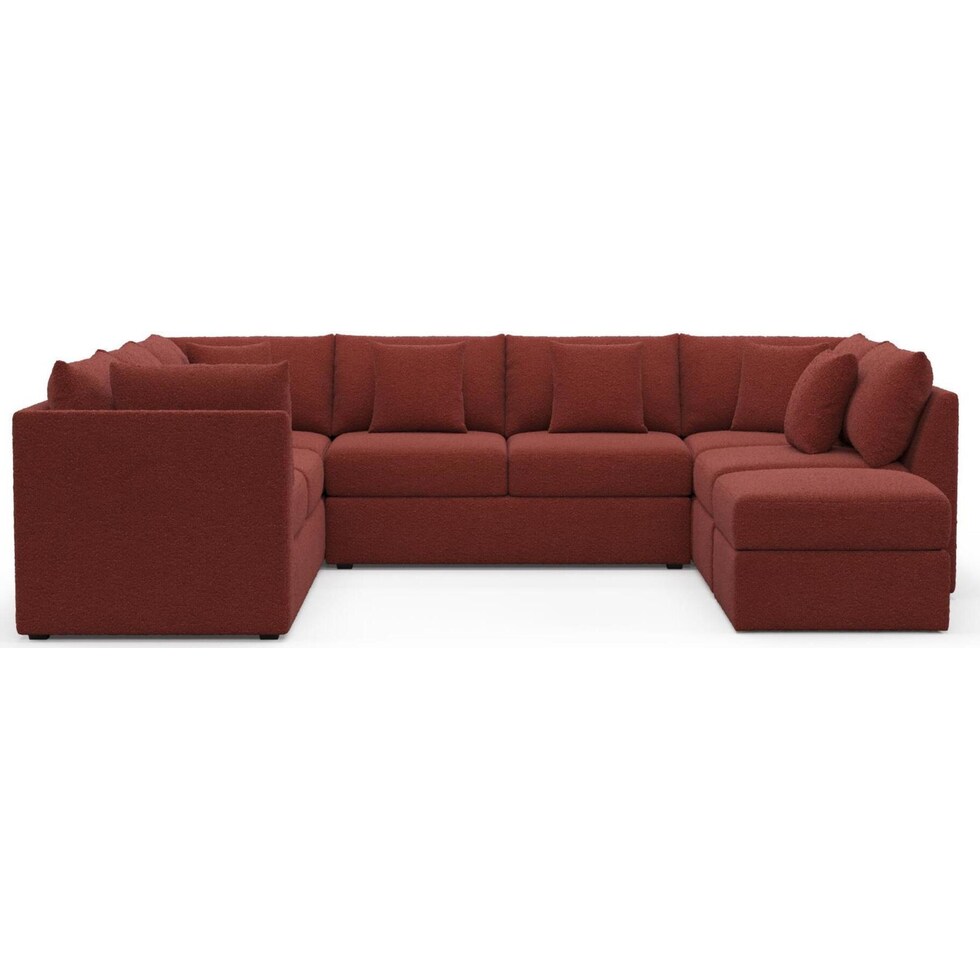the pitt red sectional   