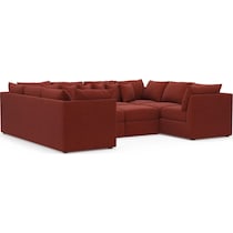 the pitt red sectional   