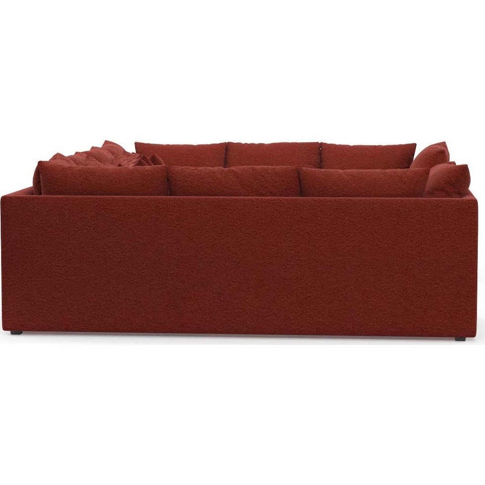 the pitt red sectional   