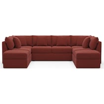 the pitt red sectional   