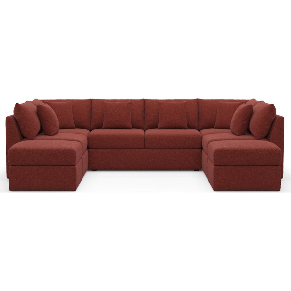 the pitt red sectional   