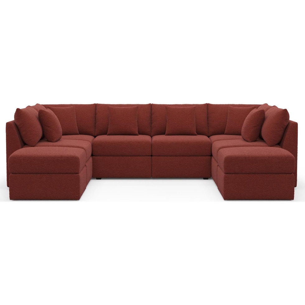 the pitt red sectional   