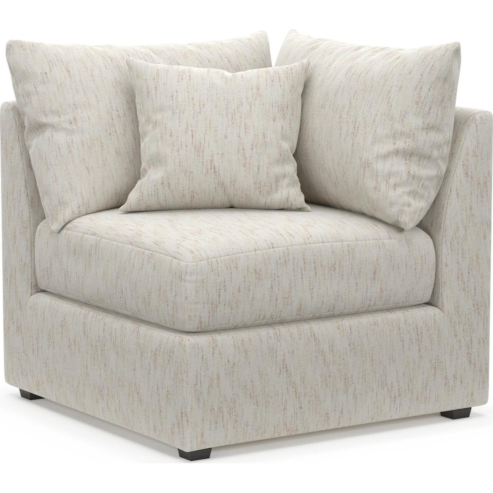 the pitt white corner chair   
