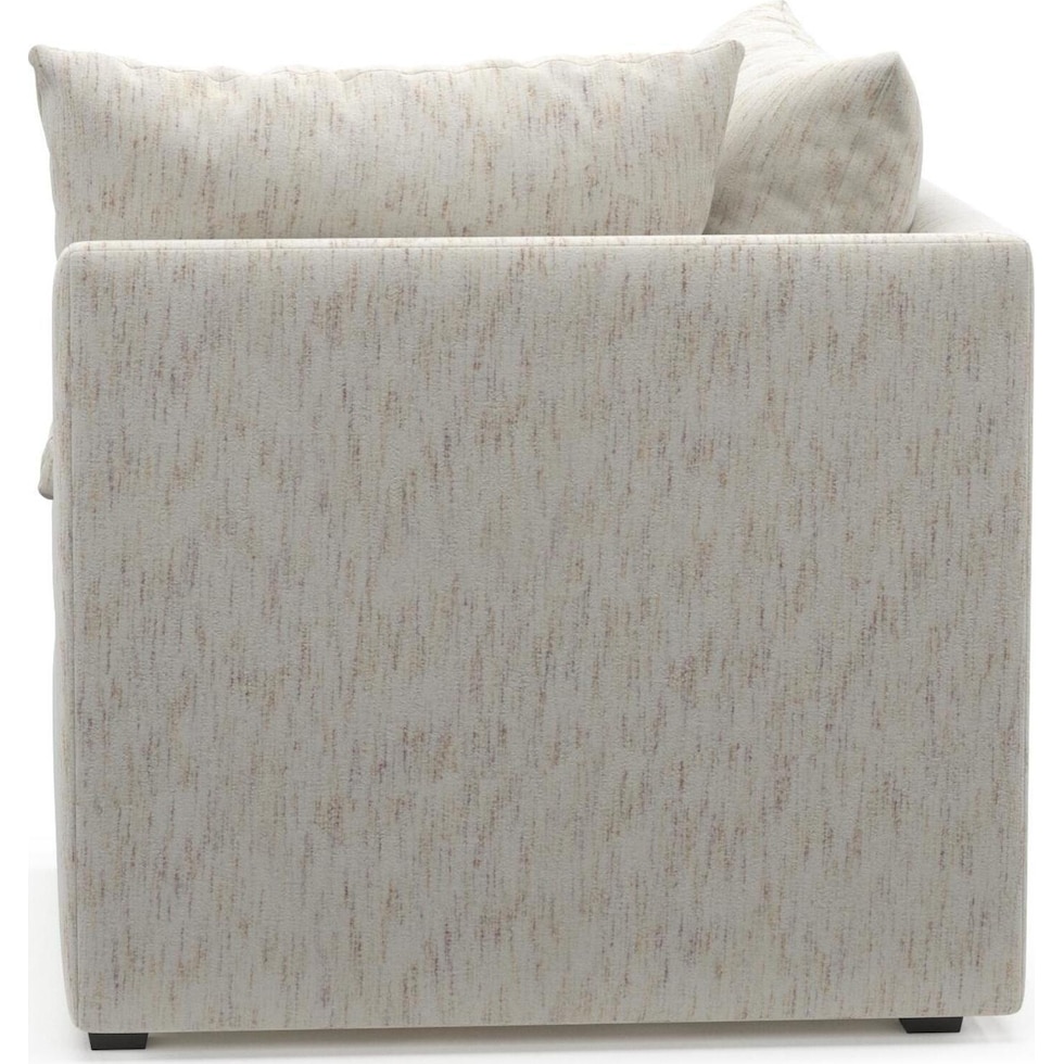 the pitt white corner chair   