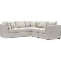 the pitt white sectional   