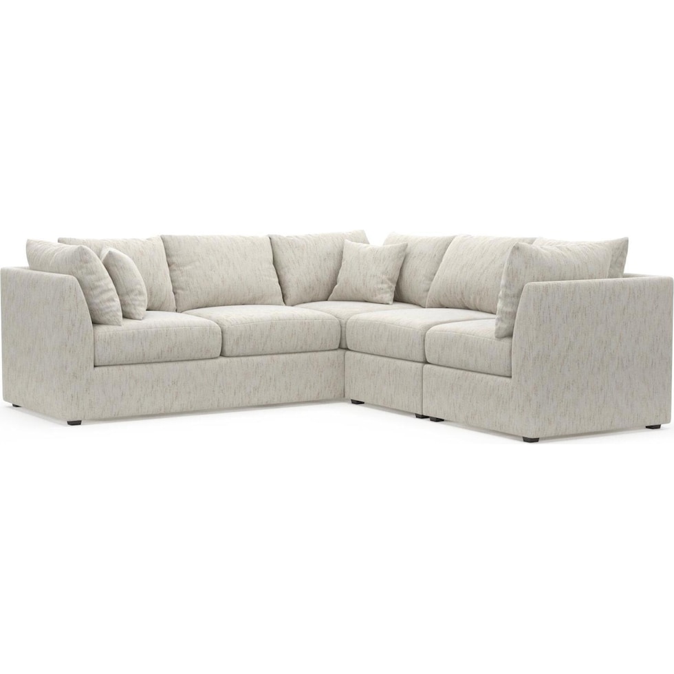 the pitt white sectional   